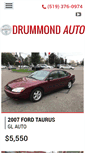 Mobile Screenshot of drummondsauto.com
